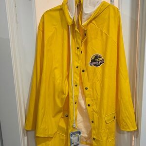 Jurassic Park Yellow Raincoat with Hood